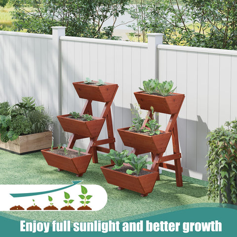 Viewcare indoor outdoor planter box for flowers and greens