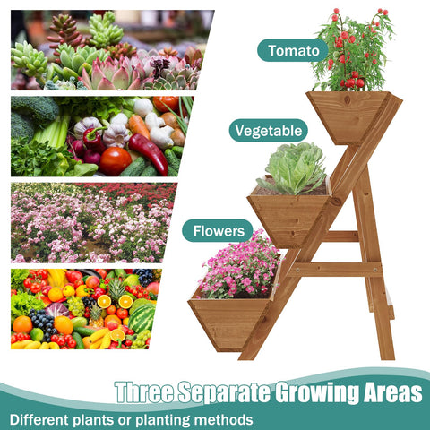 ViewCare vertical garden bed on patio setup for organized planting