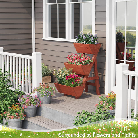 Viewcare wooden frame garden bed offers sturdy support for plants