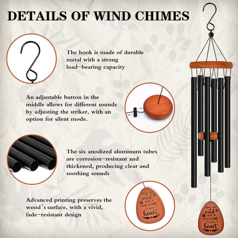 Vifoew wind chimes wood base adds warm natural aesthetic to outdoor spaces.