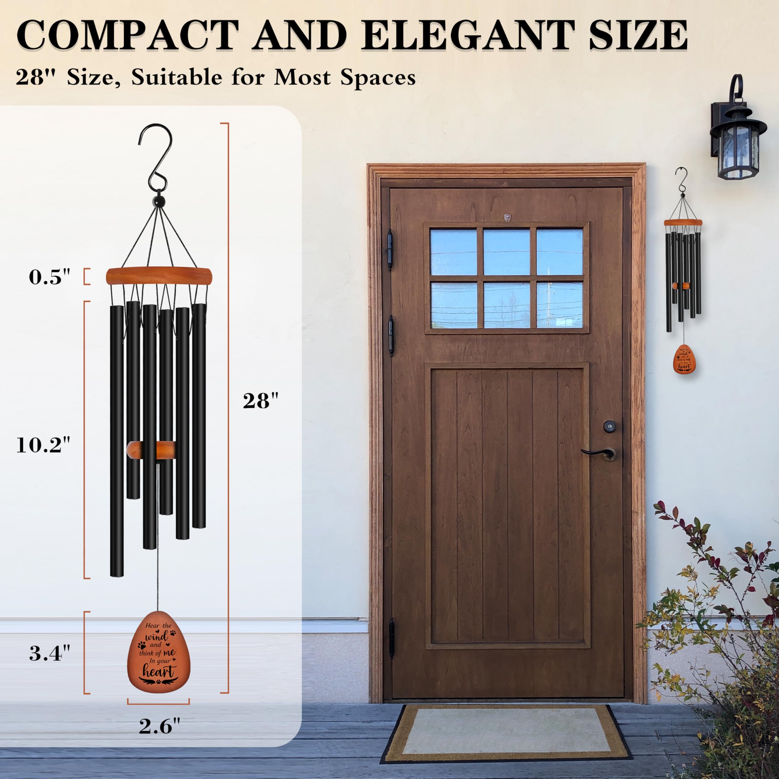 Vifoew outdoor hanging display enhances patios and memorial spaces.