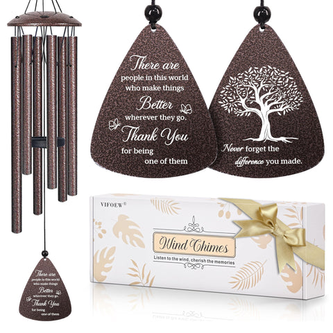 Vifoew wind chime pendant with blessing engraving, a thoughtful thank-you.