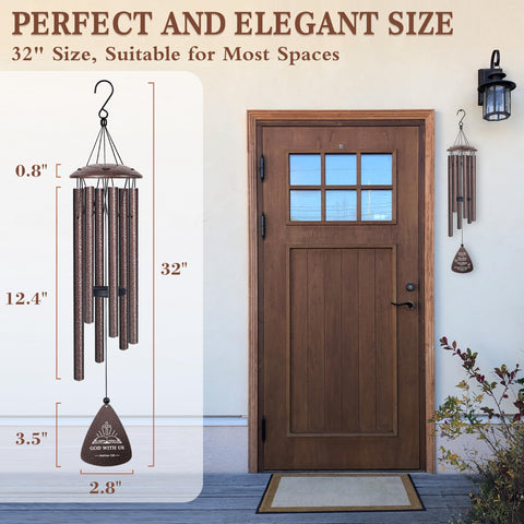 VIFOEW weather-resistant aluminum wind chime built to withstand elements