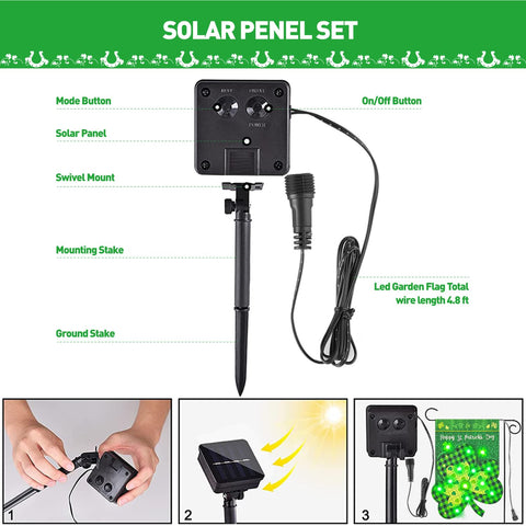 Vigor Home packaging shows a complete ready-to-use flag kit for easy setup