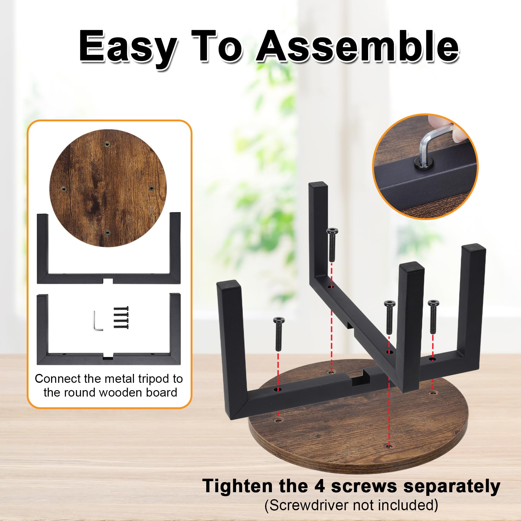 Vigordream plant stand ships with toolkit for quick assembly.