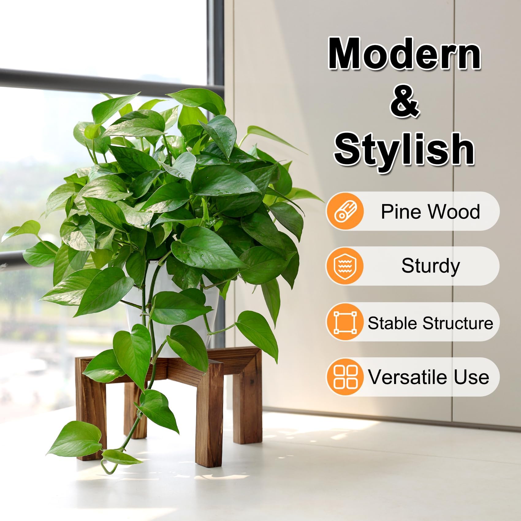 Vigordream plant stand decor idea beside living room plants for stylish display