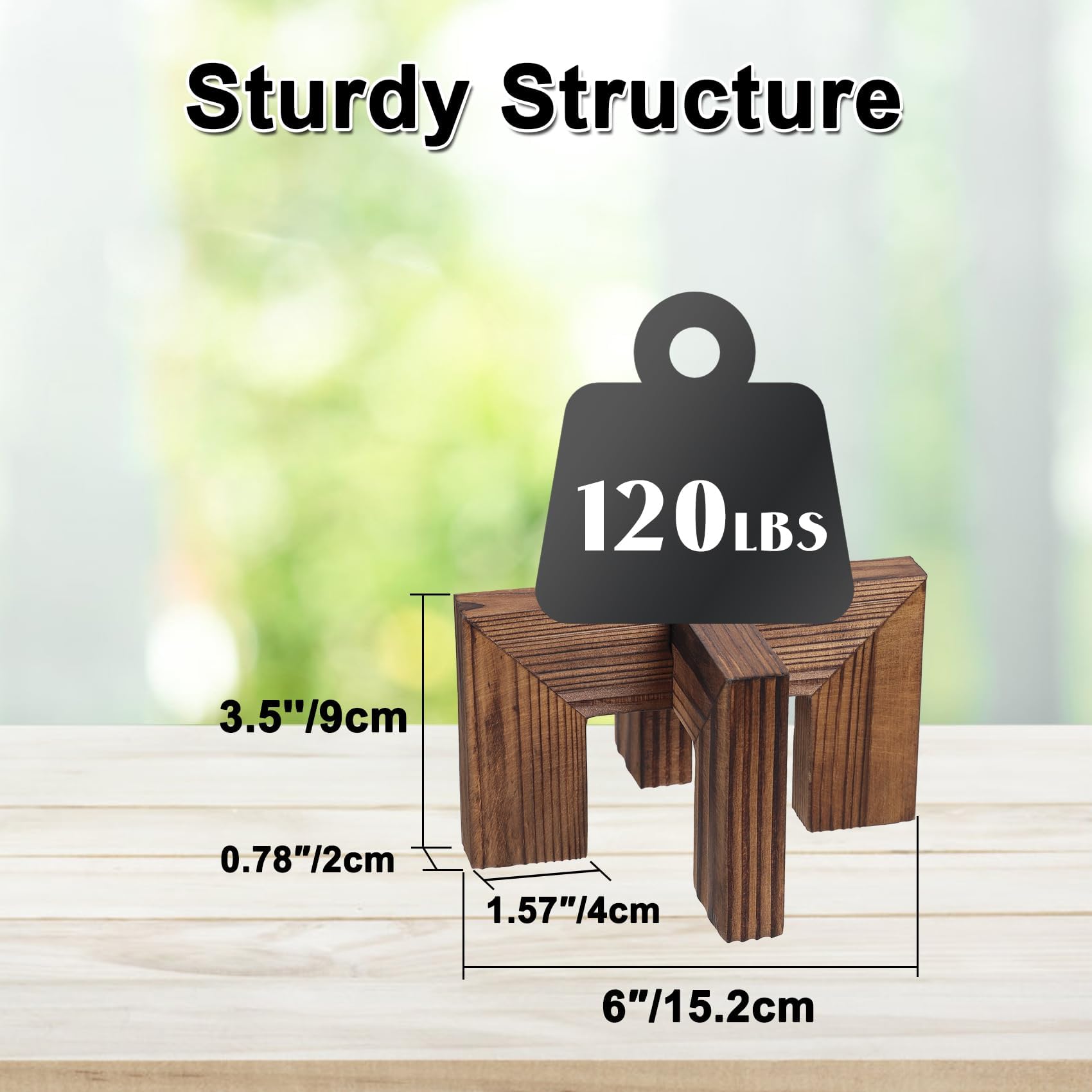 Vigordream plant stand outdoor-use setup on balcony blends with garden decor