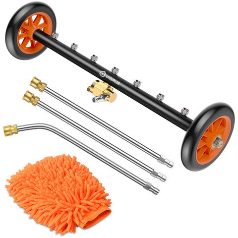 VIGRUE 24-inch underbody wash attachment for thorough undercarriage cleaning