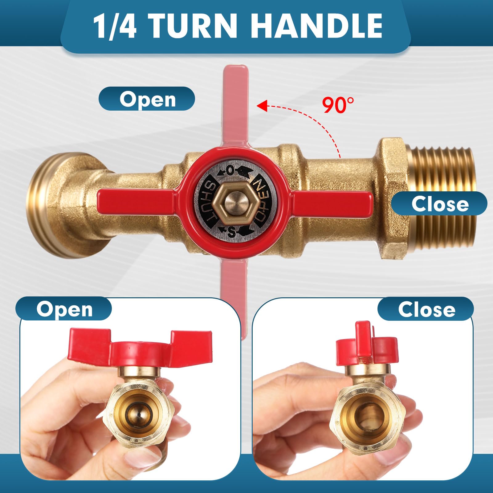 VIHOSE 1/4-turn valve simplifies garden hose connections and reduces leaks during irrigation tasks