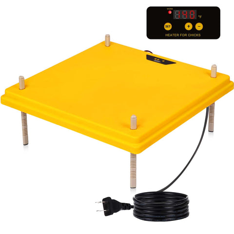 VIHOSE 20x20 brooder plate top view with square design and chick warmth