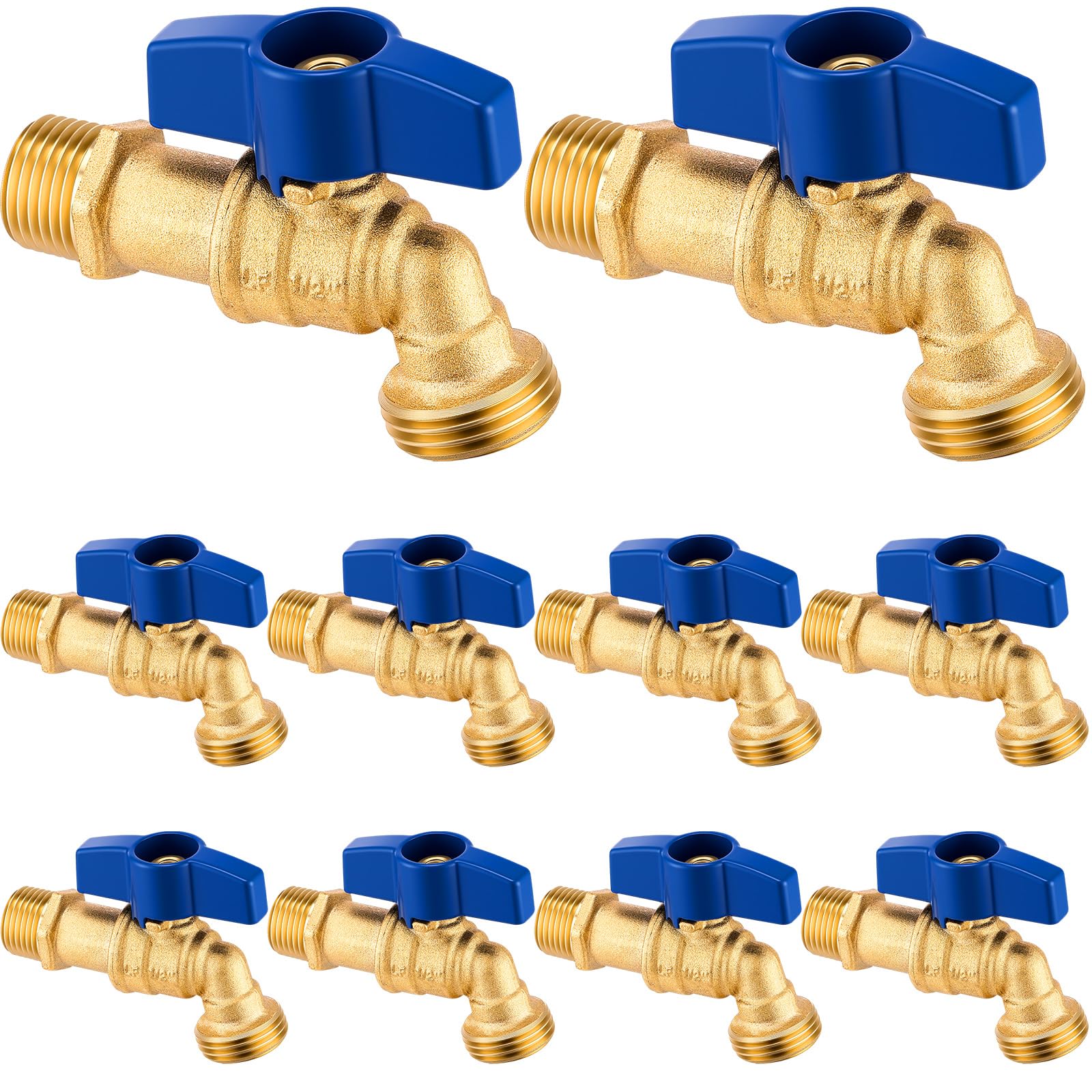 VIHOSE brass hose bib close-up, highlighting rugged outdoor performance.