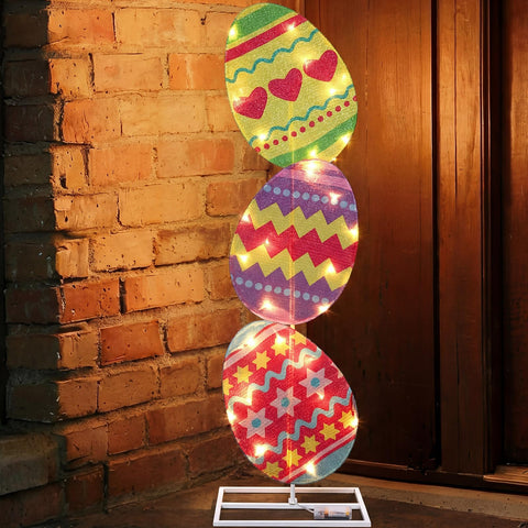 VIHOSE egg decor elevates doorways, fences, and wreaths with festive charm.