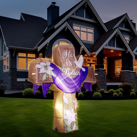 VIHOSE cross lights illuminate at night for visibility and ambiance