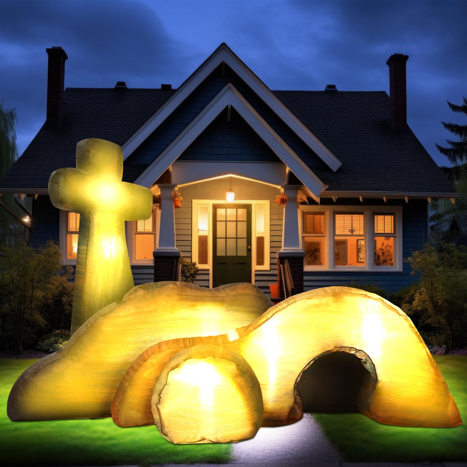 VIHOSE resurrection-themed inflatable 4ft for yard or porch
