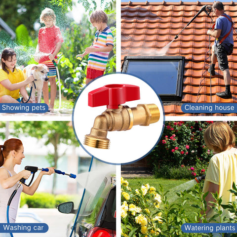 VIHOSE easy install brass spigot compatible with standard hoses and pipes