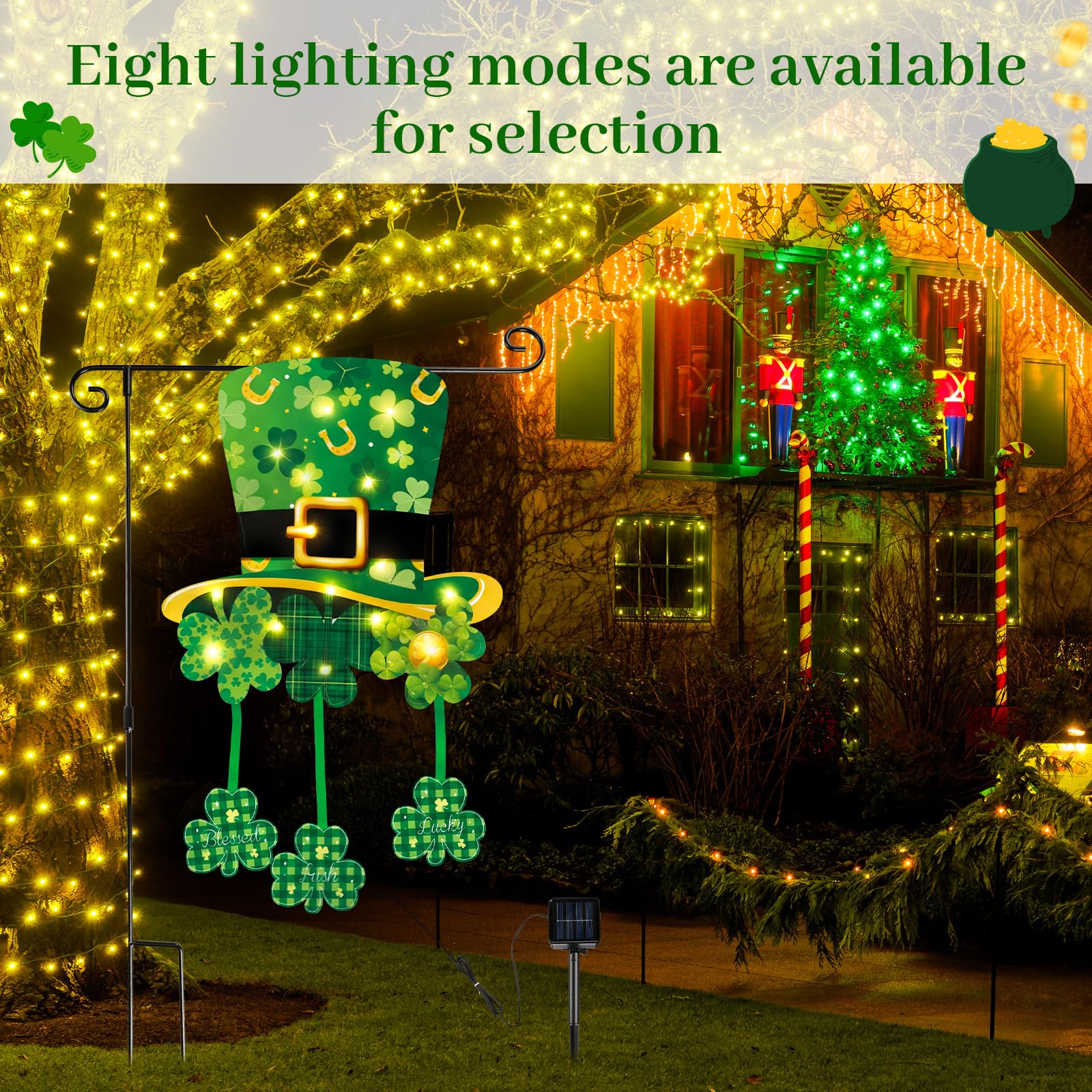VIHOSE eight-mode LED flag brightens outdoor spaces with seasonal charm