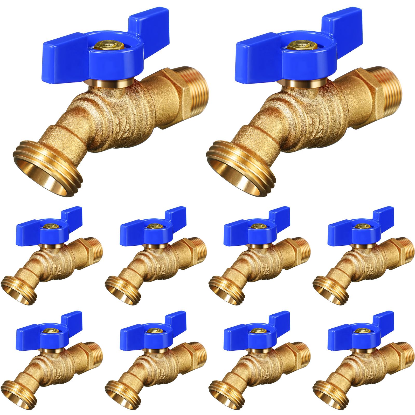 VIHOSE hose bib with 1/2 in MIP to 3/4 in MHT connection for durable outdoor use