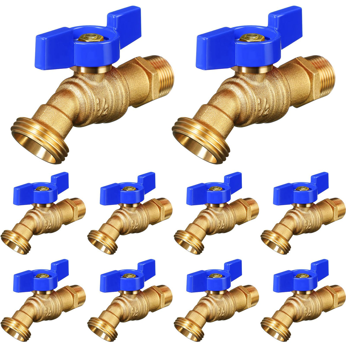 VIHOSE hose bib with 1/2 in MIP to 3/4 in MHT connection for durable outdoor use