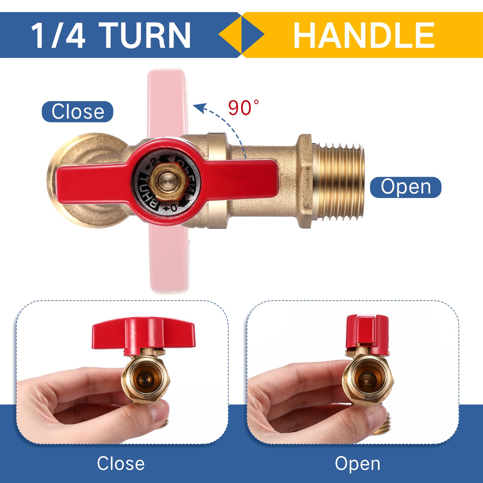 VIHOSE leak proof brass seal minimizes drips during irrigation tasks