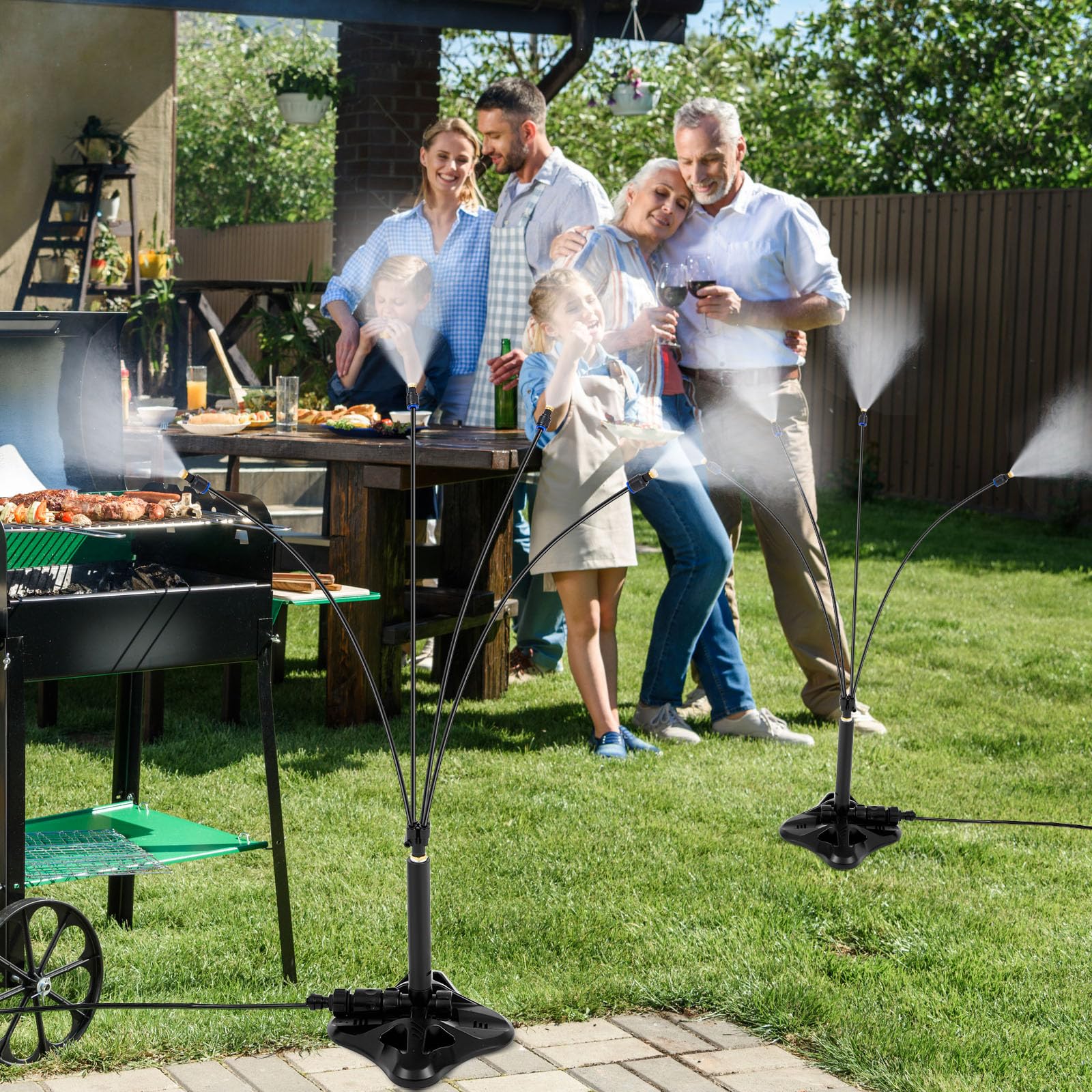 VIHOSE patio party cooling demonstrates inviting outdoor comfort.