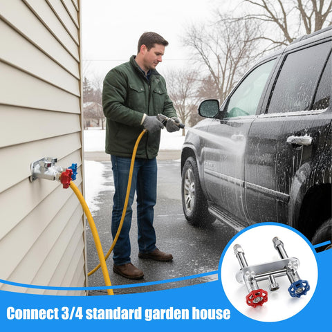 VIHOSE frost-free hydrant ideal for yard, patio, or garden setups.