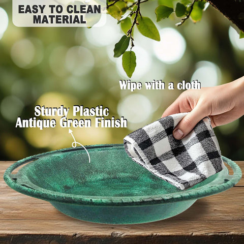VIHSIPR birdbath hanging in a tree for scenic yard focal point
