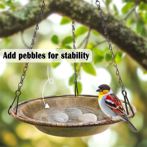 VIHSIPR sturdy metal hook and 17-inch chains simplify hanging setup