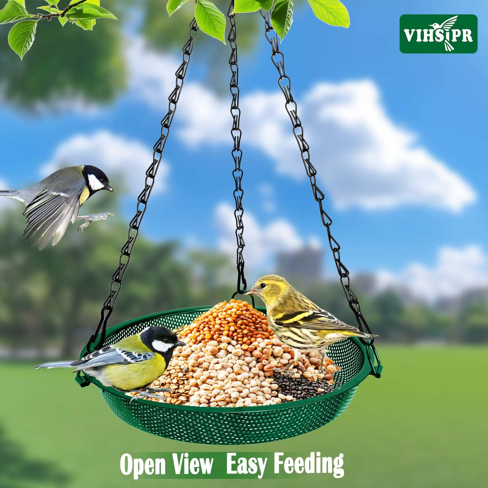 VIHSIPR small bird access open mesh for finches, chickadees, sparrows