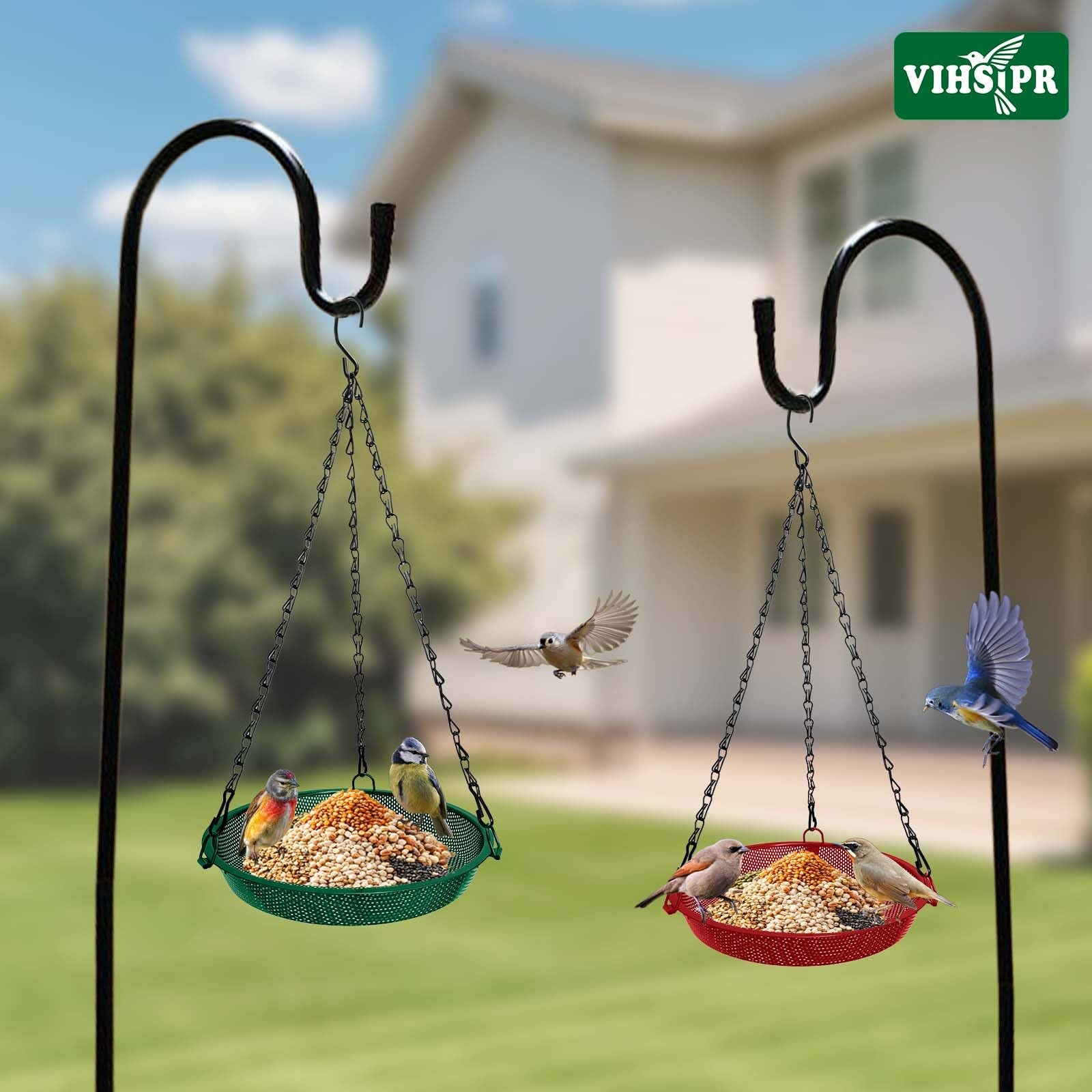 VIHSIPR weather-resistant stainless steel feeder built to endure outdoors