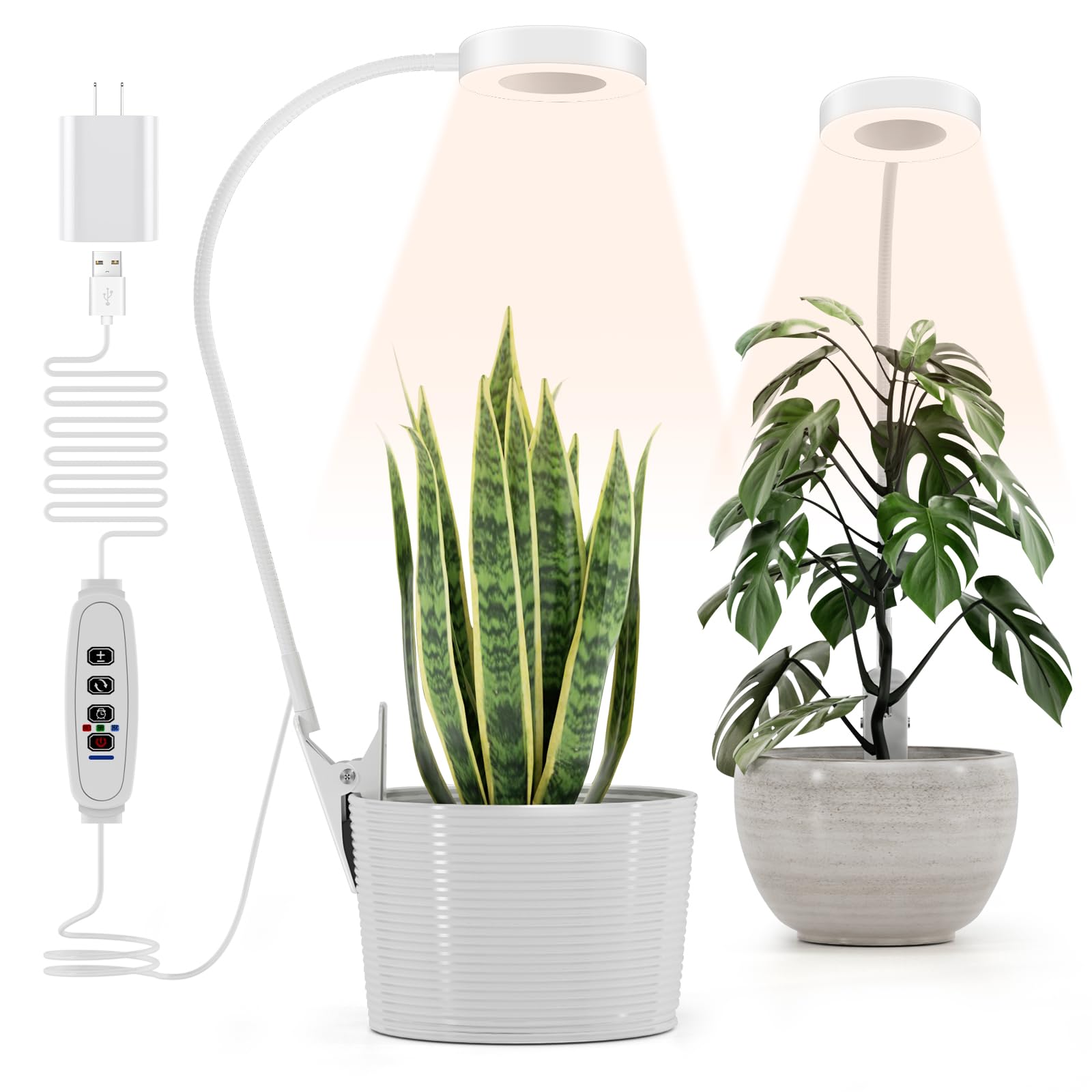 VIIVUU pot clip grow light travel-friendly design supports trips.