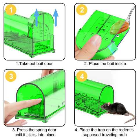 ViKert traps showing tail-safe U-slots for safer capture