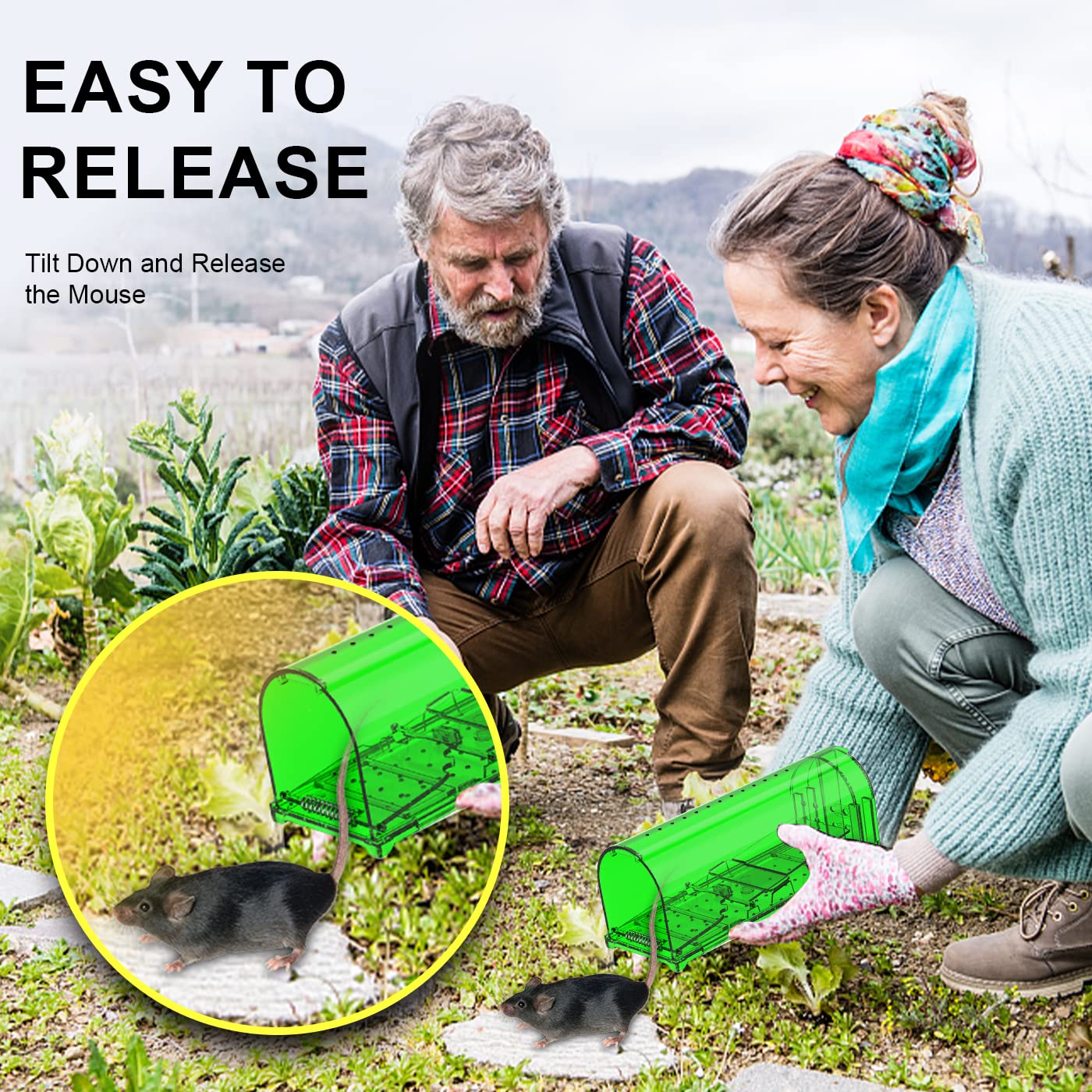 ViKert reusable traps with cleaning brush included for easy maintenance