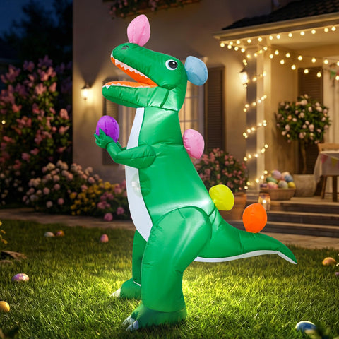 VIKIMORA outdoor inflatable features LED lights for night-time yard displays.
