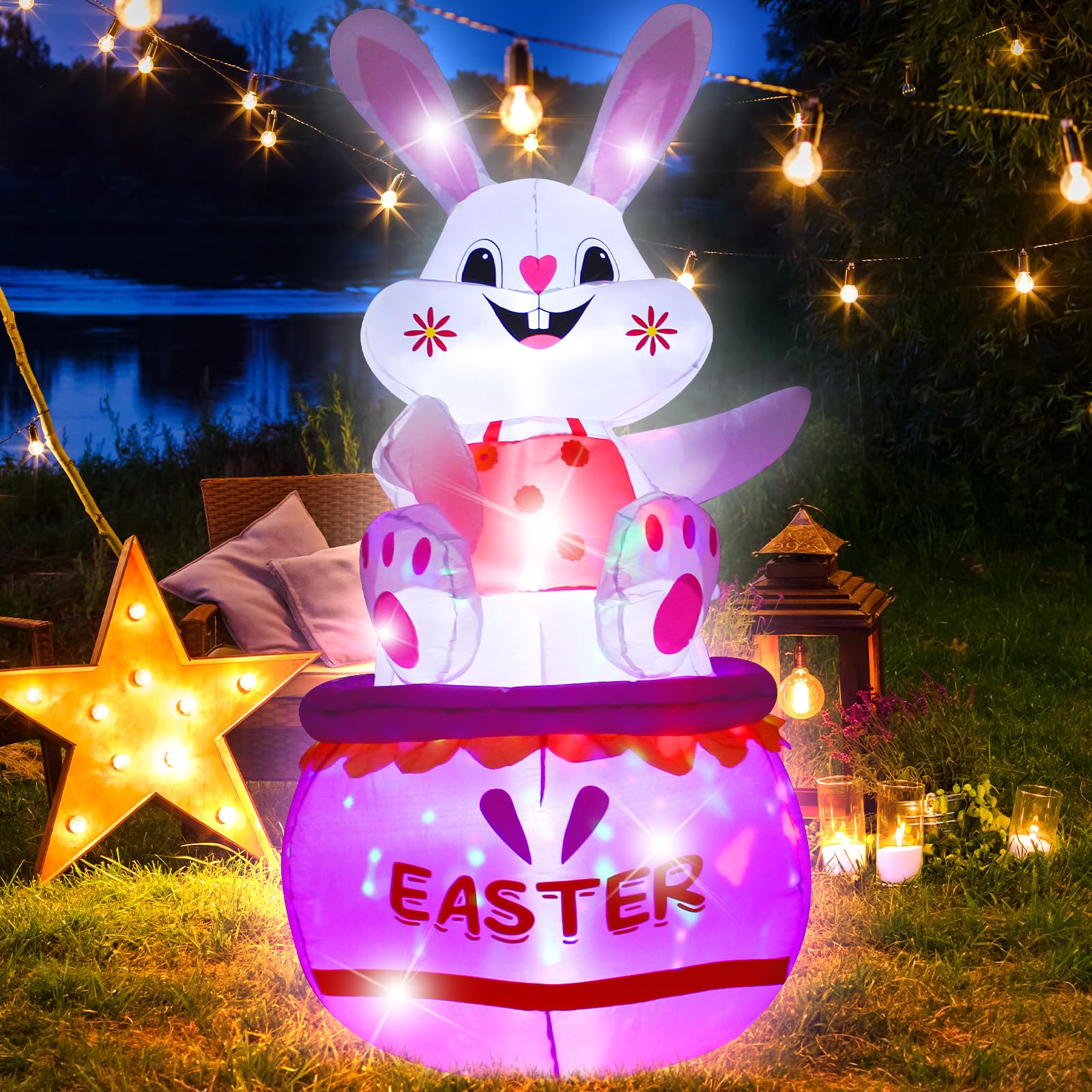 VIKIMORA outdoor yard decor adds Easter charm to lawns and gardens.