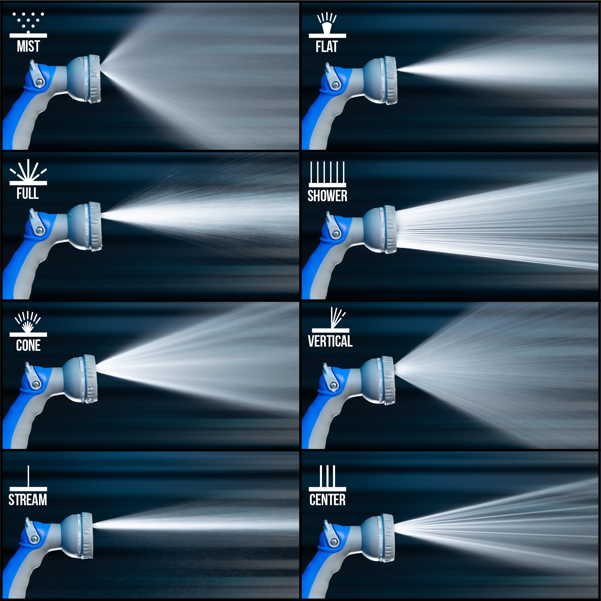 VIKING hose nozzle in car-wash kit setup for vehicle cleaning.
