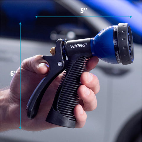 Gentle mist option from VIKING nozzle for watering plants and pets.