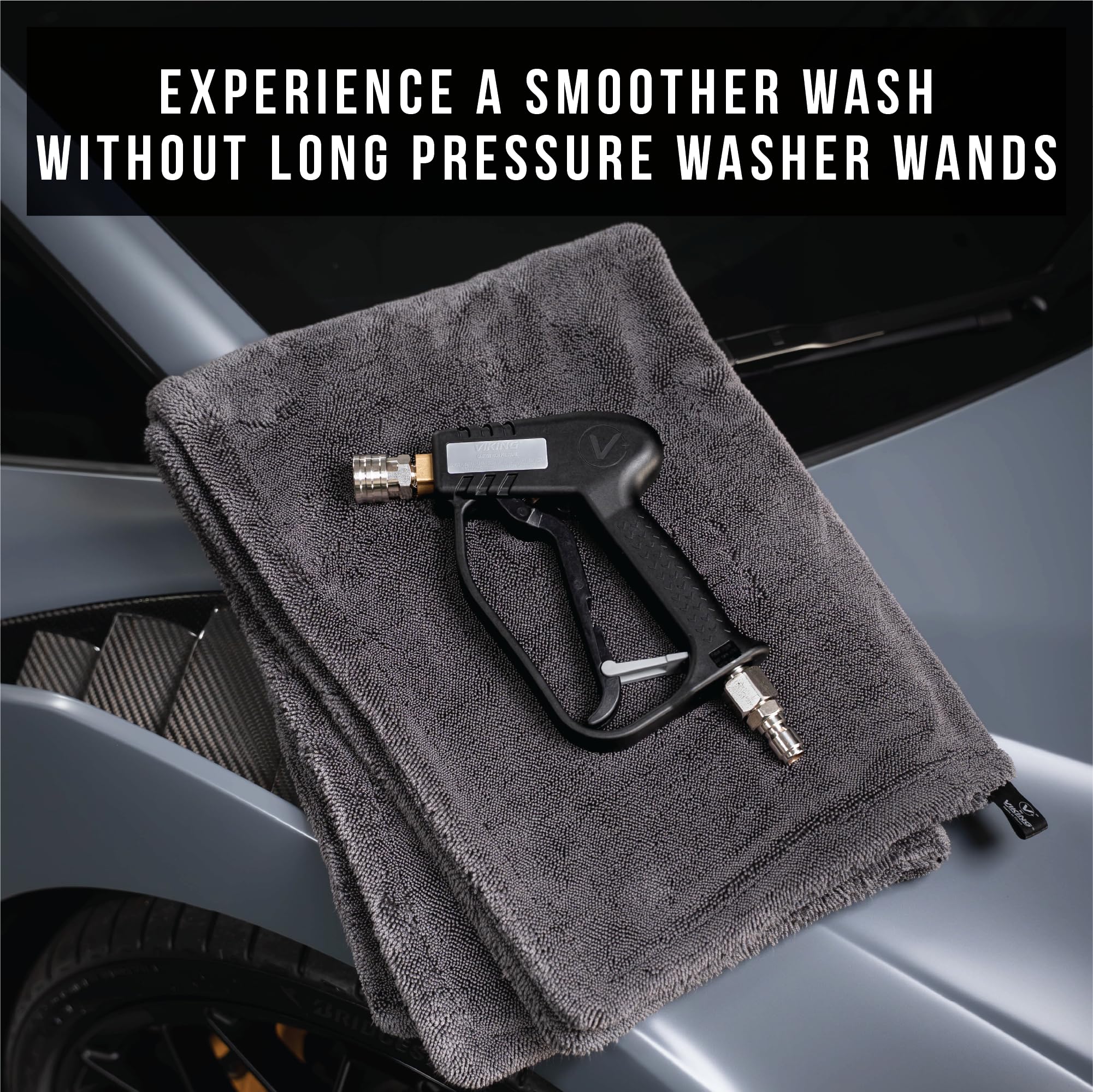 Viking Premium Swivel Gun 25-degree nozzle for focused cleaning.