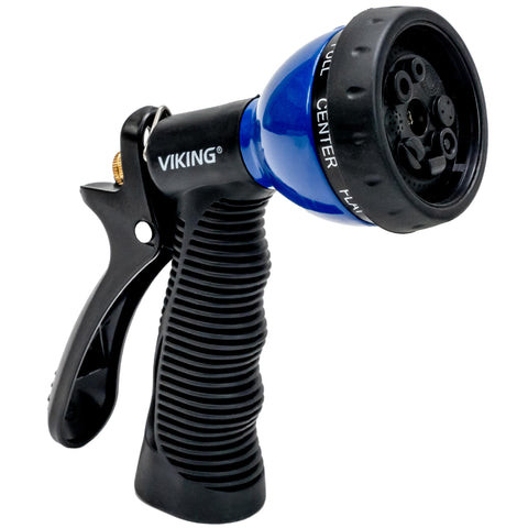 VIKING hose nozzle with eight spray patterns for versatile tasks