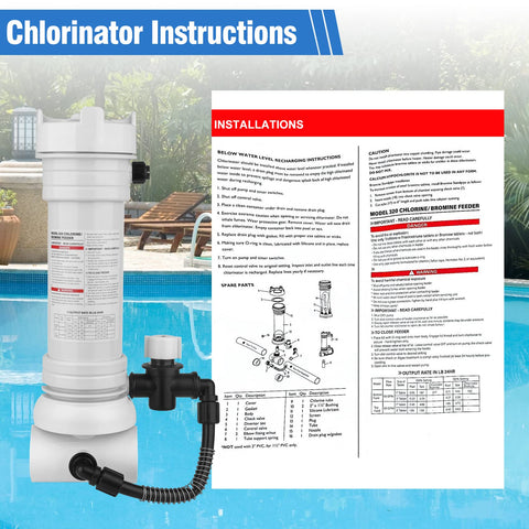 Vikua ABS material chlorinator body for durable use.