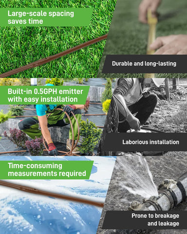 Vikua built-in 0.5 GPH emitter enables simple, low-waste irrigation.