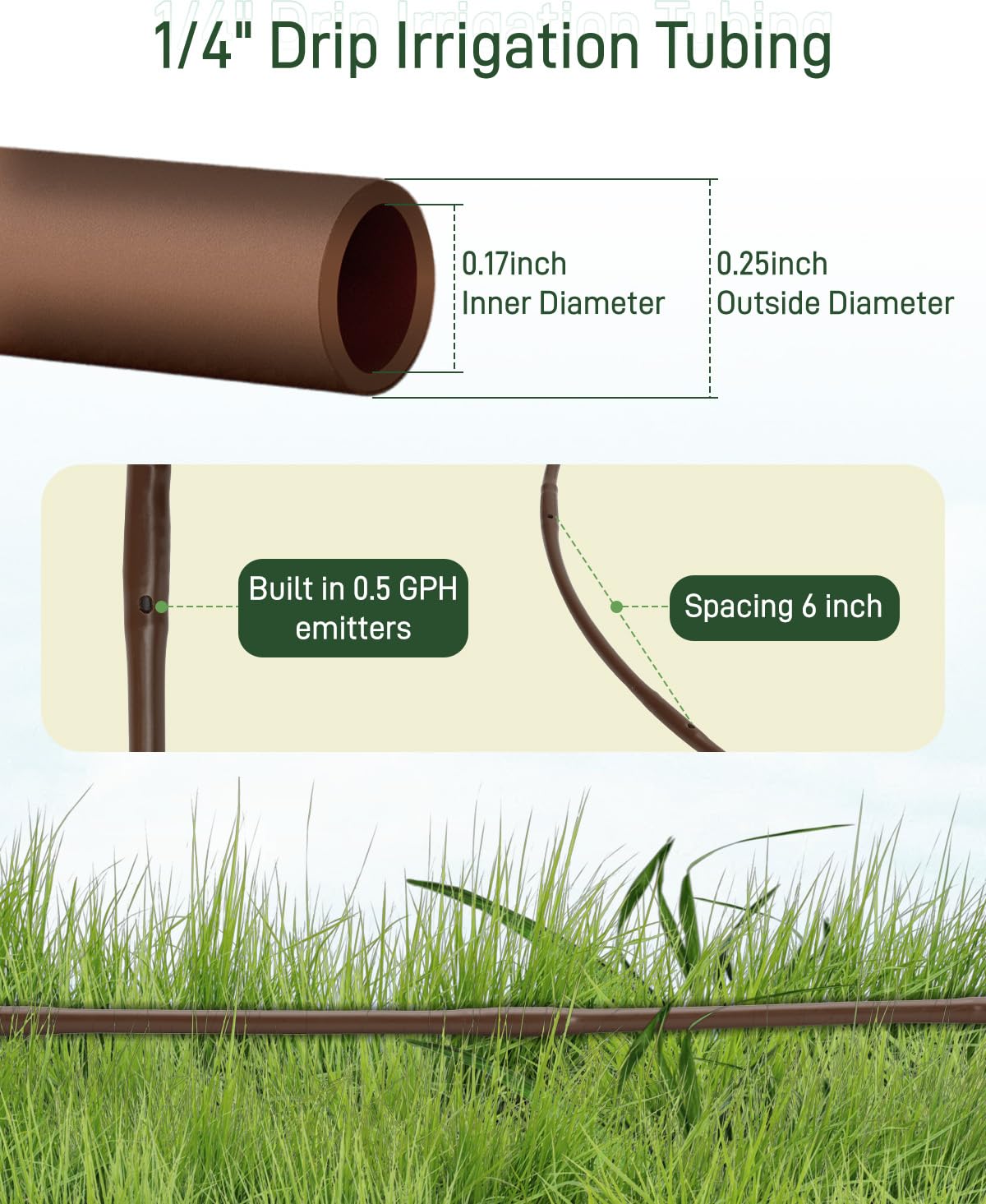 Vikua durable LLDPE tubing resists cracking and wear.