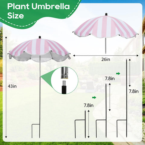 Vikua plant umbrella 360-degree angle for directional sun control