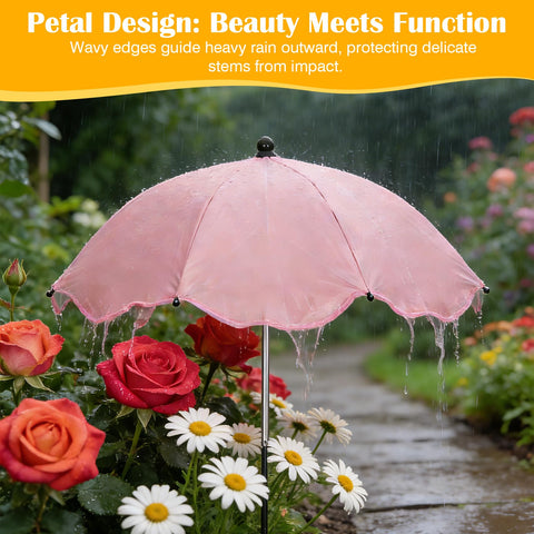 Vikua plant umbrella features a durable alloy frame