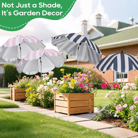 Vikua plant umbrella easy tool-free setup for quick shade