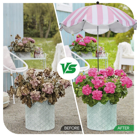 Vikua plant umbrella H-shape stake anchors firmly in soil
