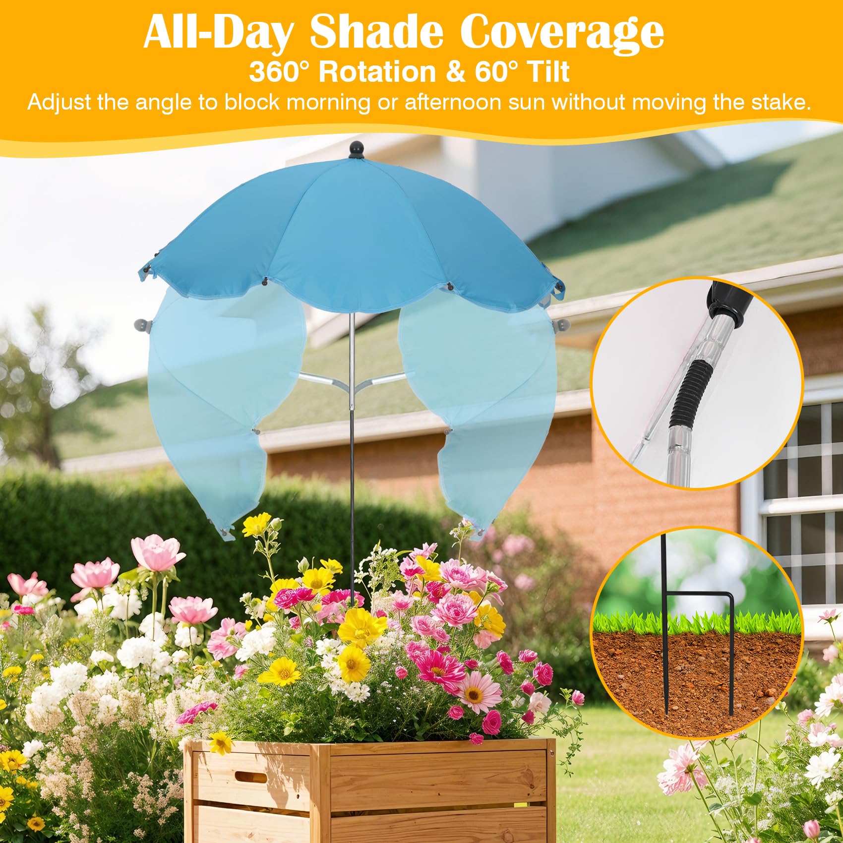Vikua plant umbrella fabric is waterproof and heat-resistant