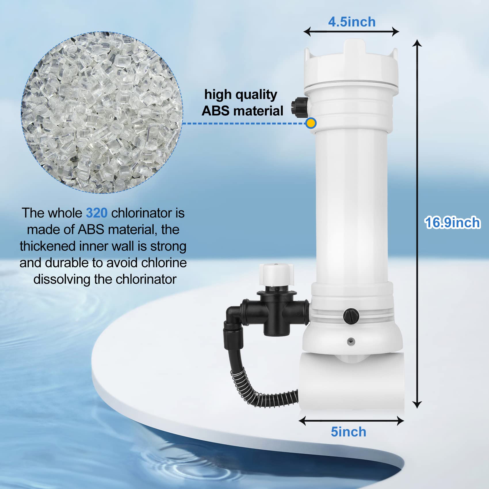 Vikua Rainbow320 inline feeder control valve enables easy flow.