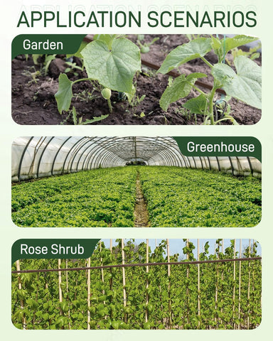 Vikua 6-inch emitter spacing ensures even water distribution.