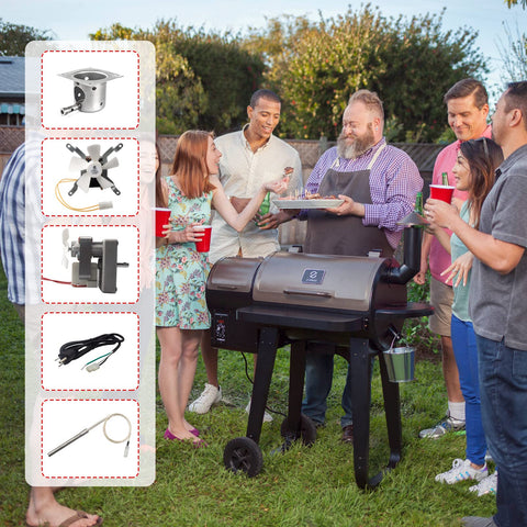 Village Smoker repair kit contents for complete grill revival.