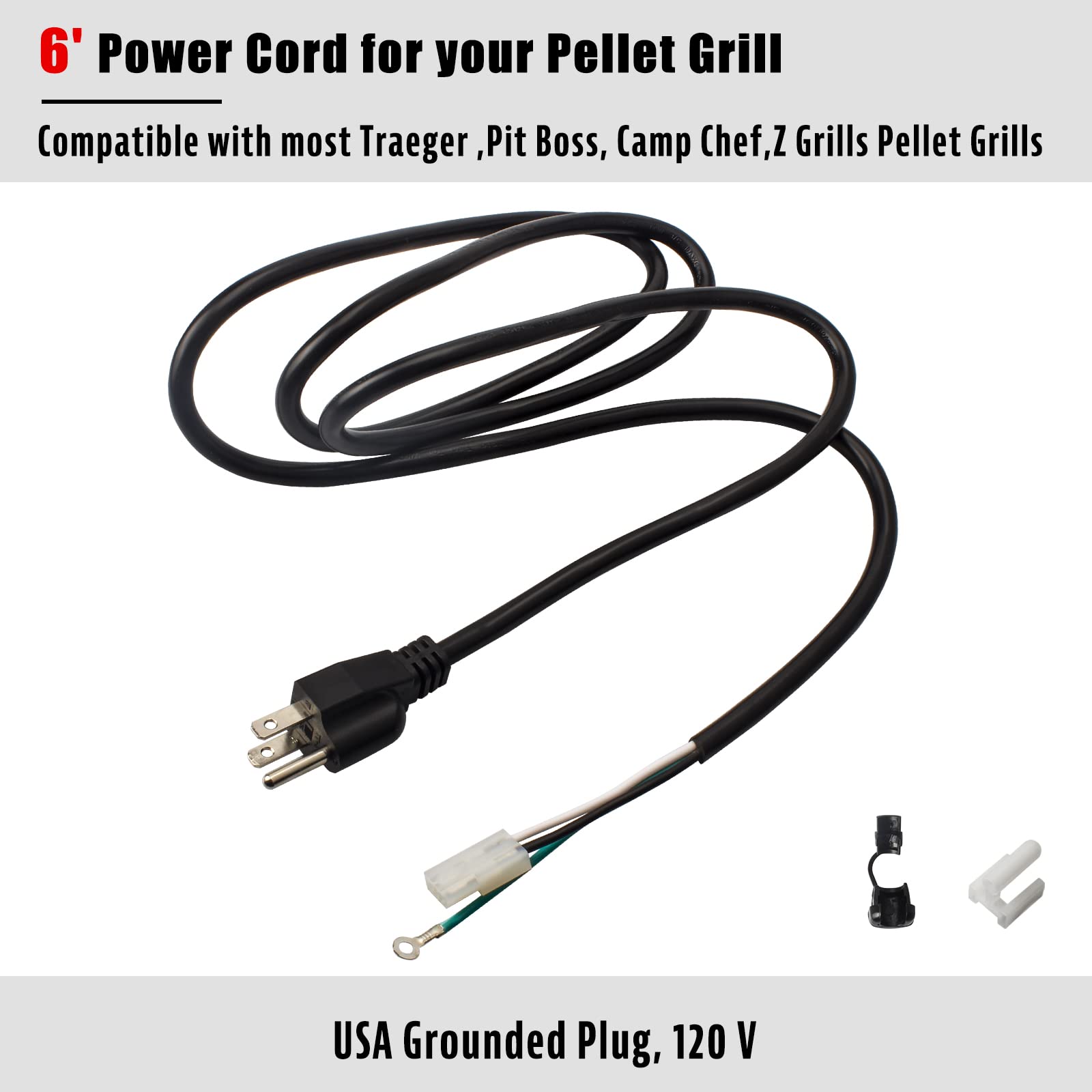 Village Smoker repair kit fuse and screws simplify installation.